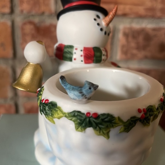 NIB PartyLite Snowbell Snowman Votive Holder - Picture 3 of 9